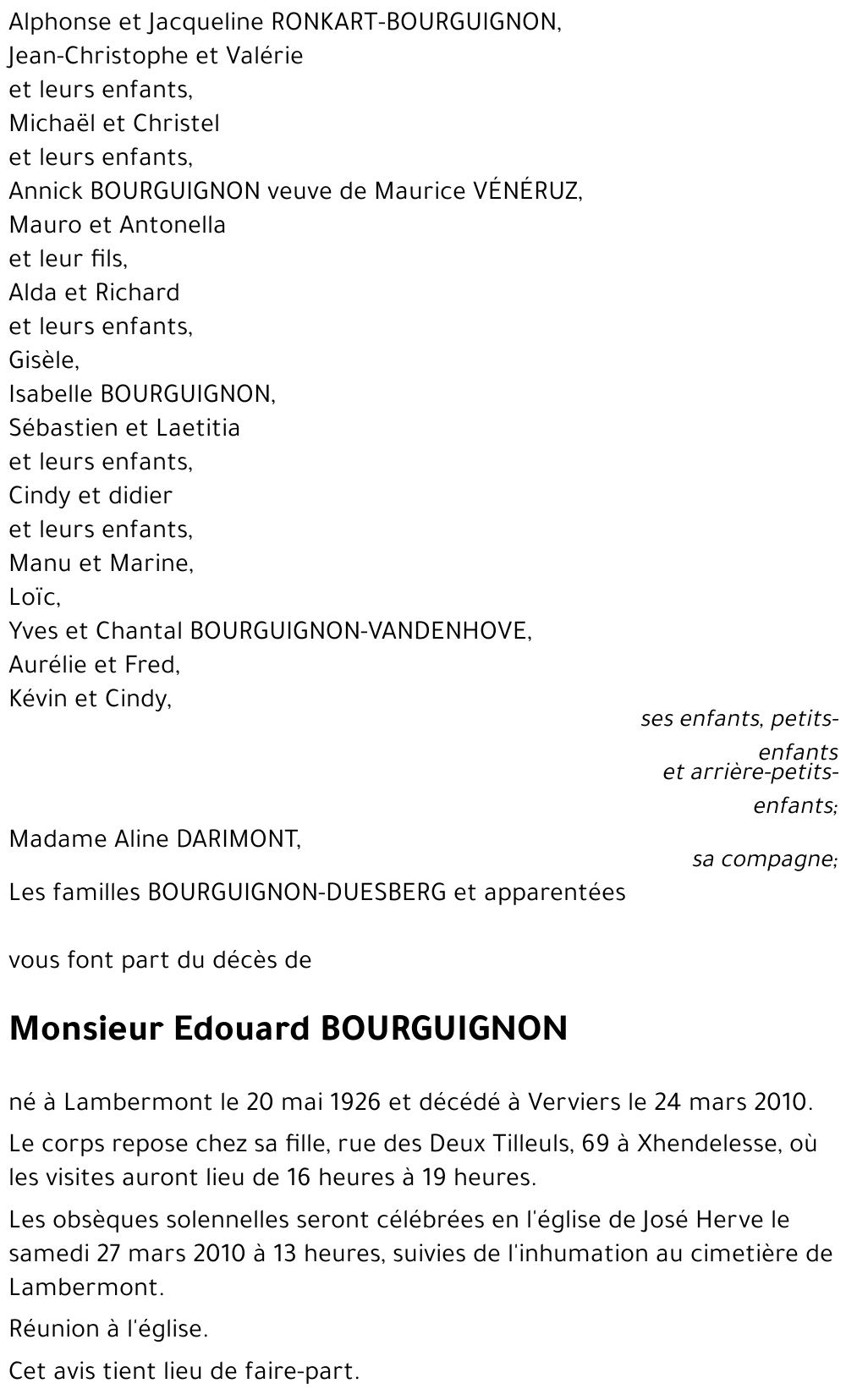 Edouard BOURGUIGNON