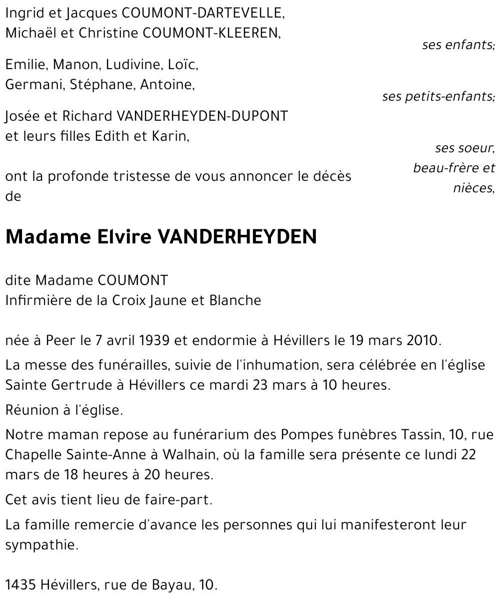 Elvire VANDERHEYDEN