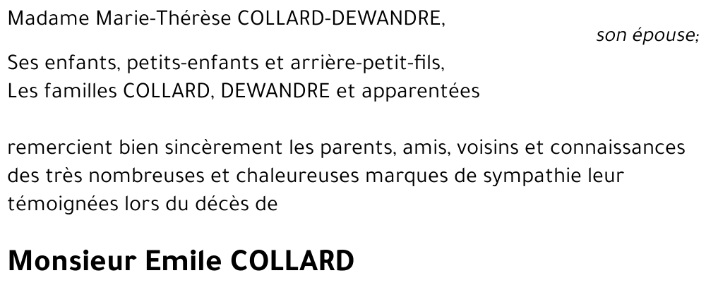 Emile COLLARD