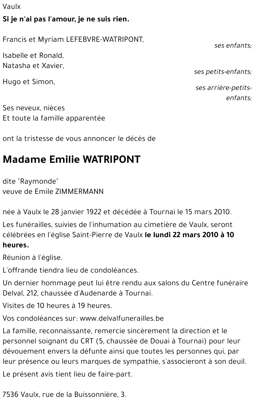 Emilie WATRIPONT