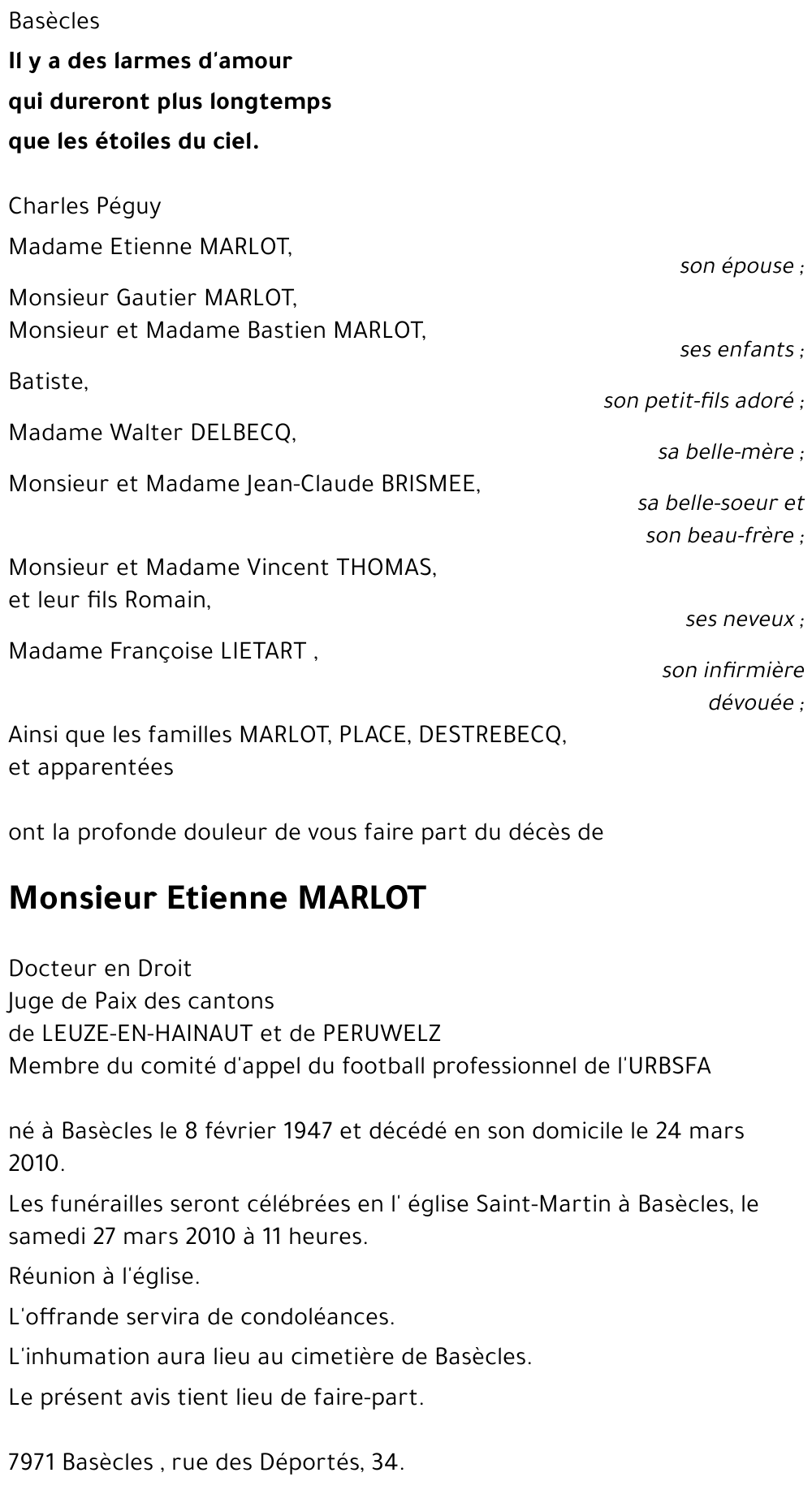 Etienne MARLOT