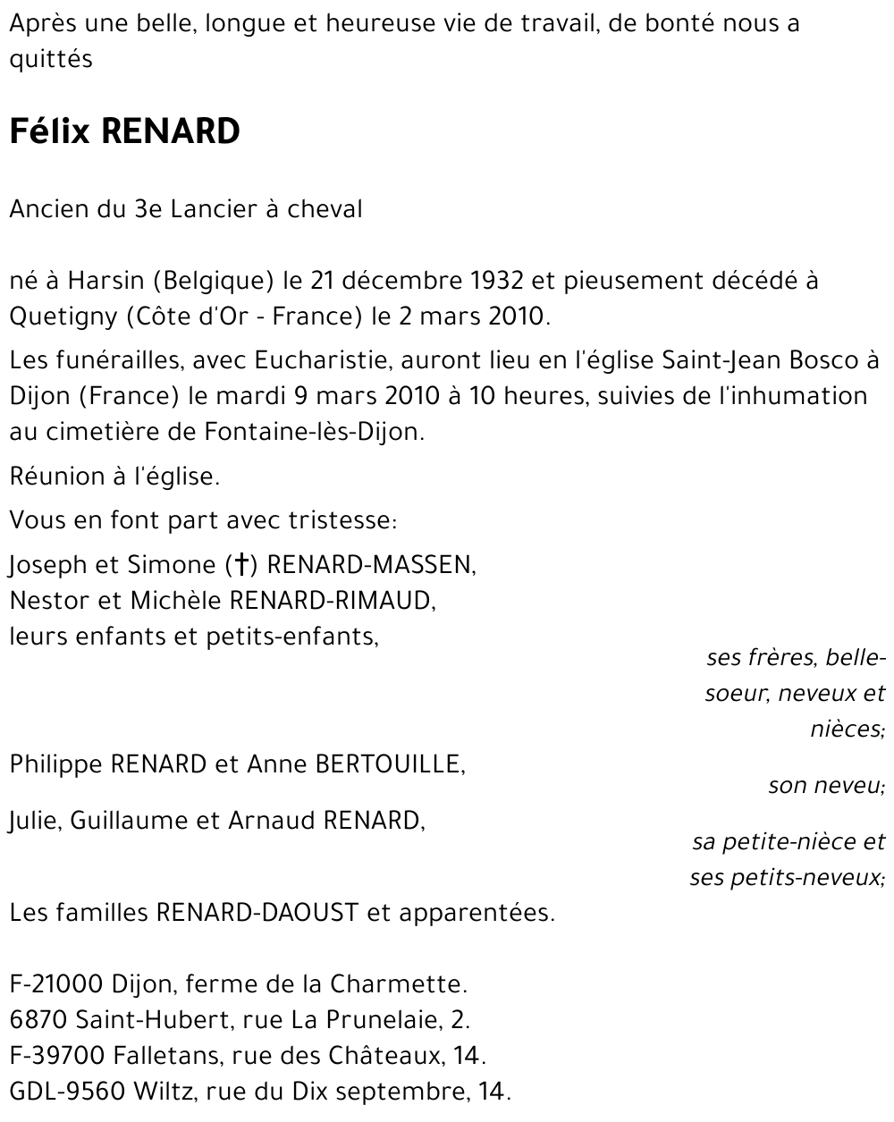 Félix RENARD