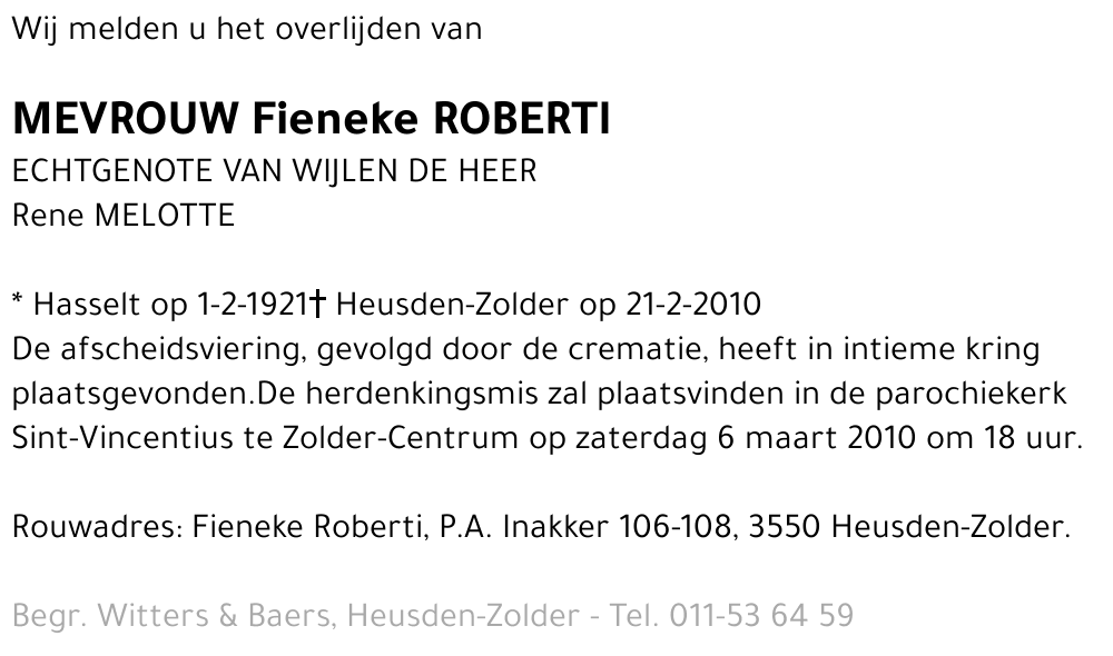 Fieneke Roberti