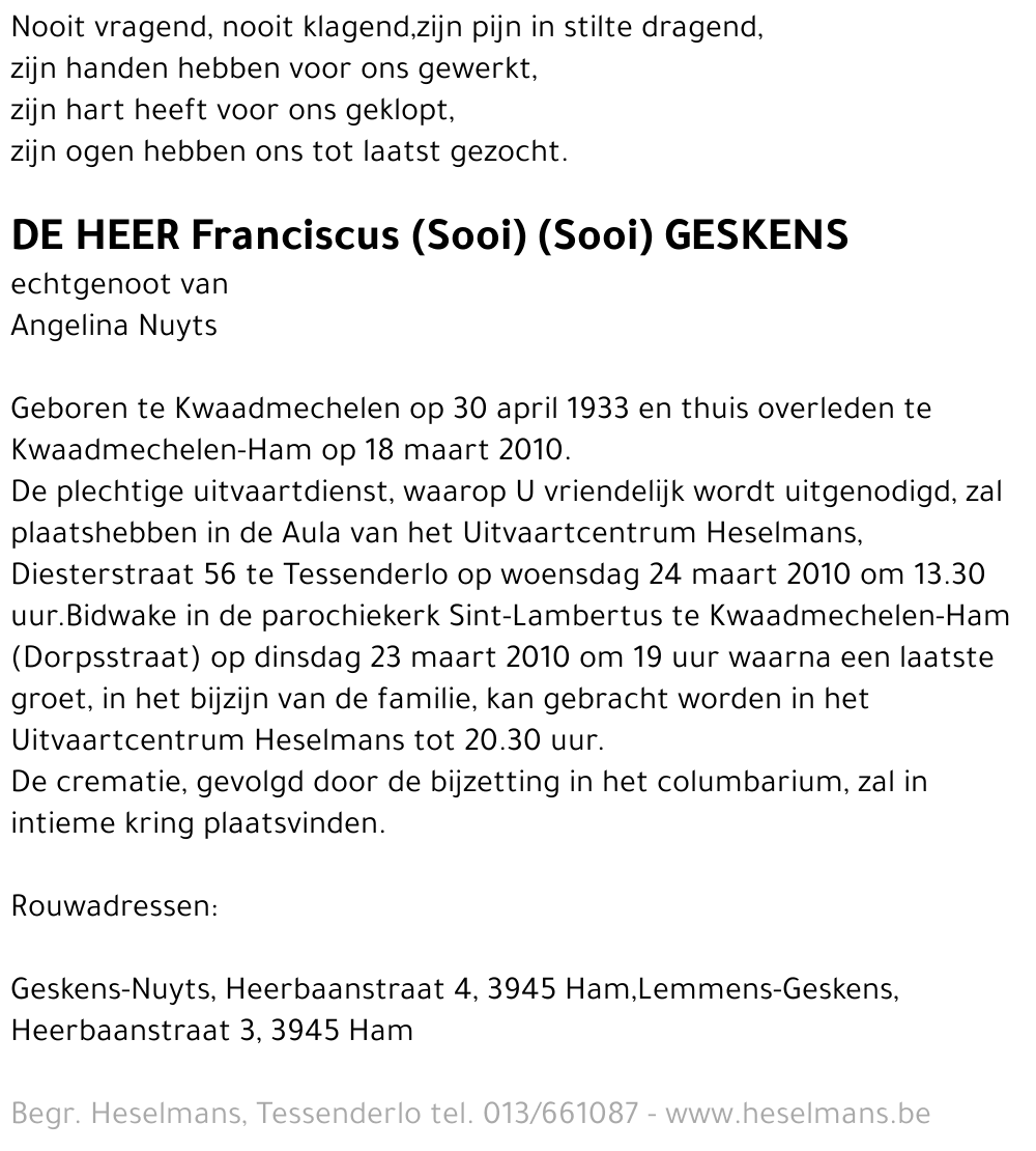 Franciscus Geskens