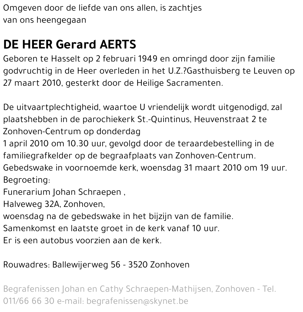 Gerard Aerts