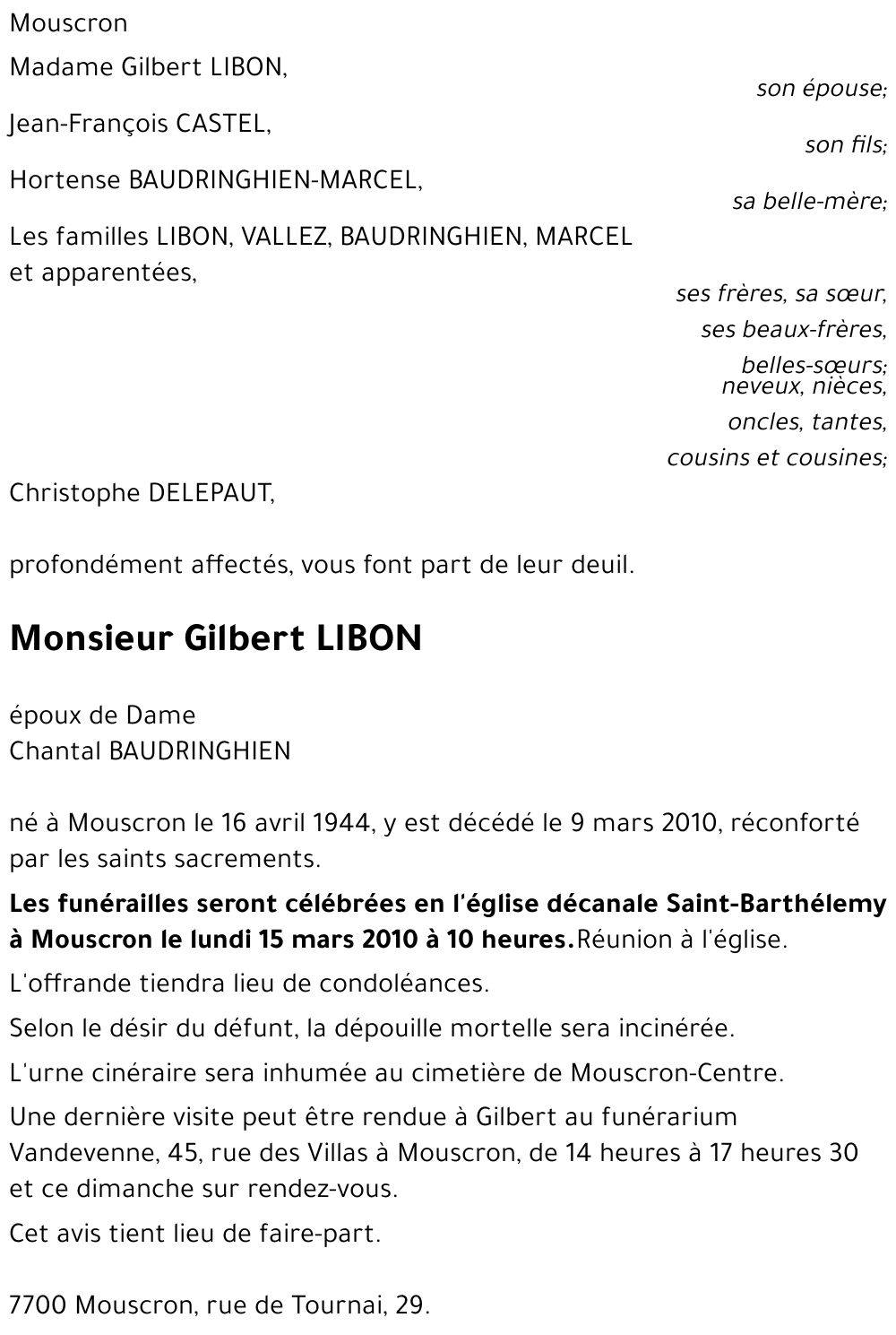 Gilbert LIBON