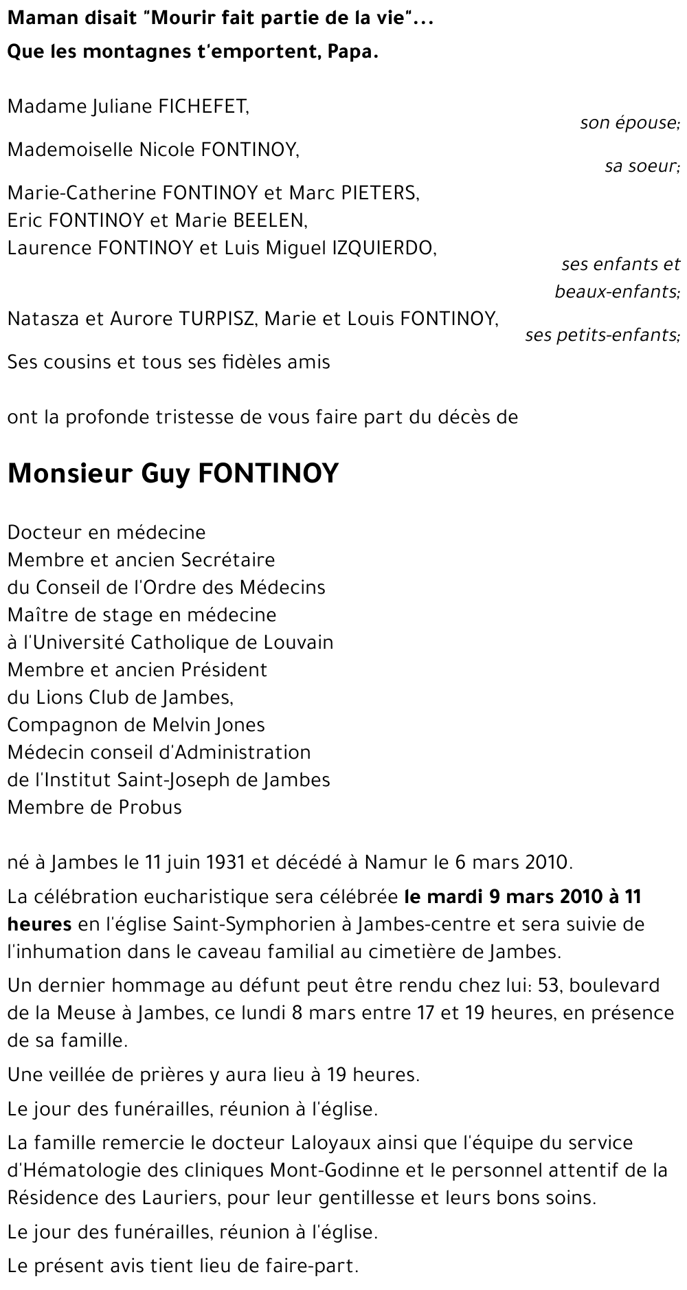 Guy FONTINOY