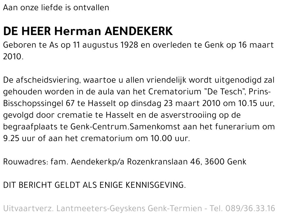 Herman AENDEKERK