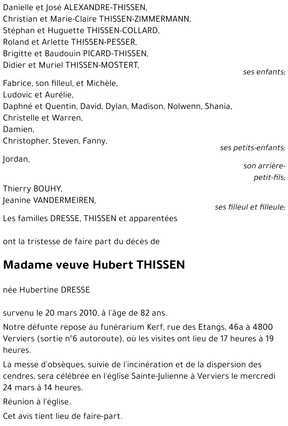 Hubert THISSEN