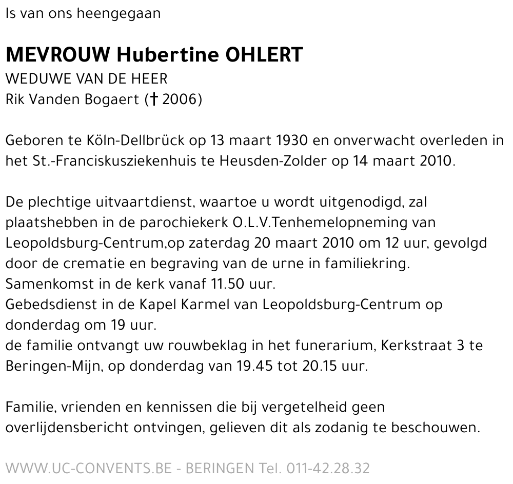 Hubertine Ohlert