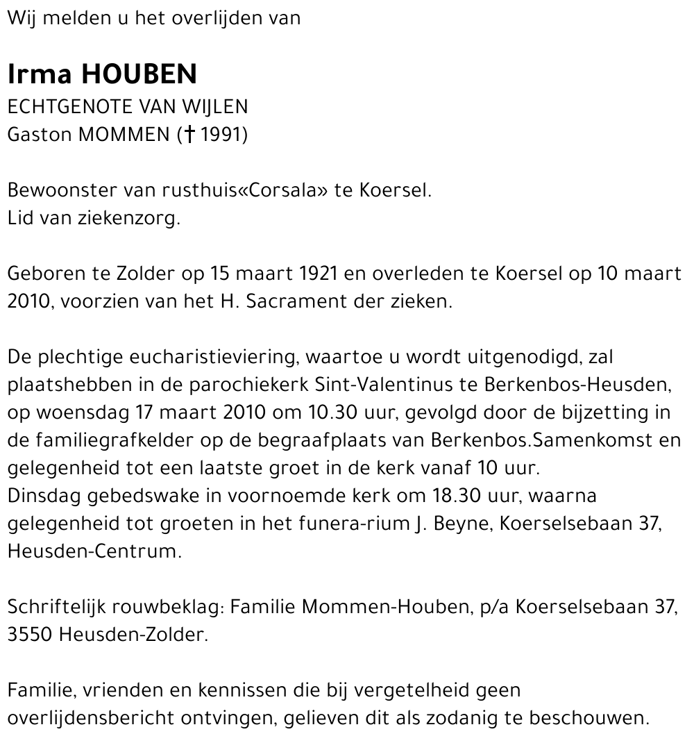 Irma Houben