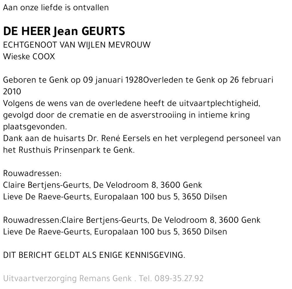 Jean GEURTS