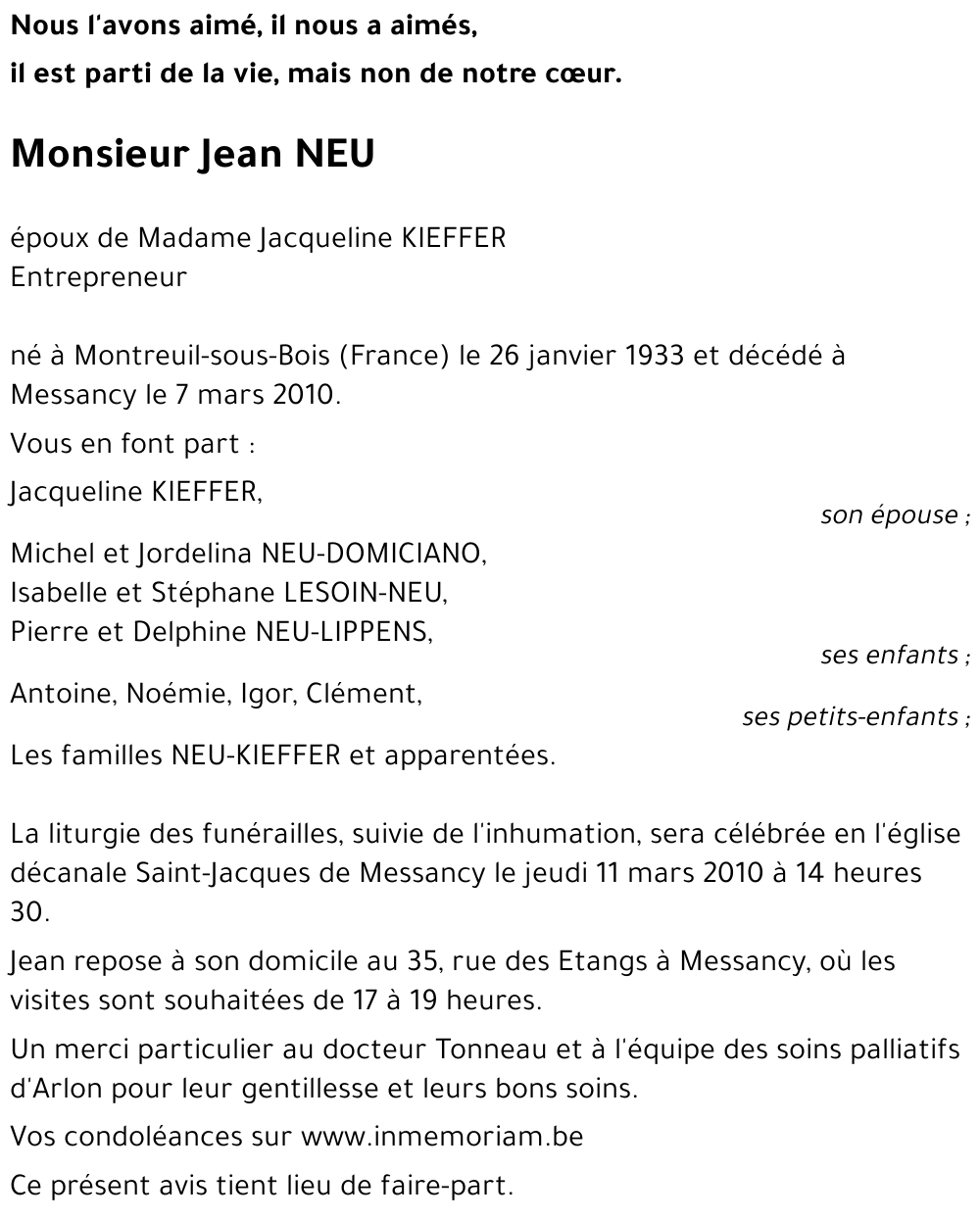 Jean NEU