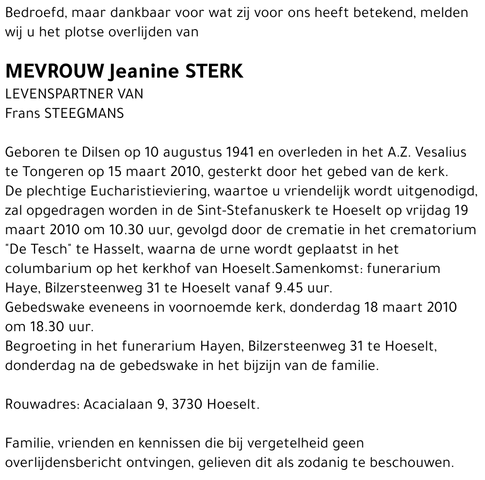 Jeanine Sterk