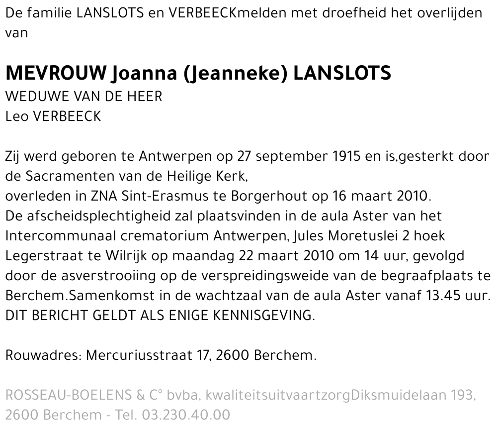 Joanna (Jeanneke) Lanslots