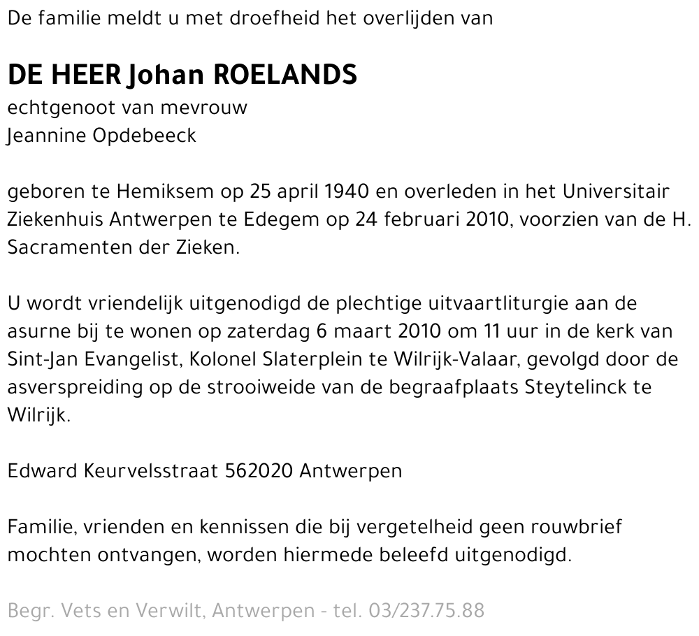 Johan Roelands