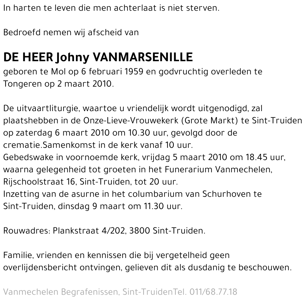 Johny Vanmarsenille
