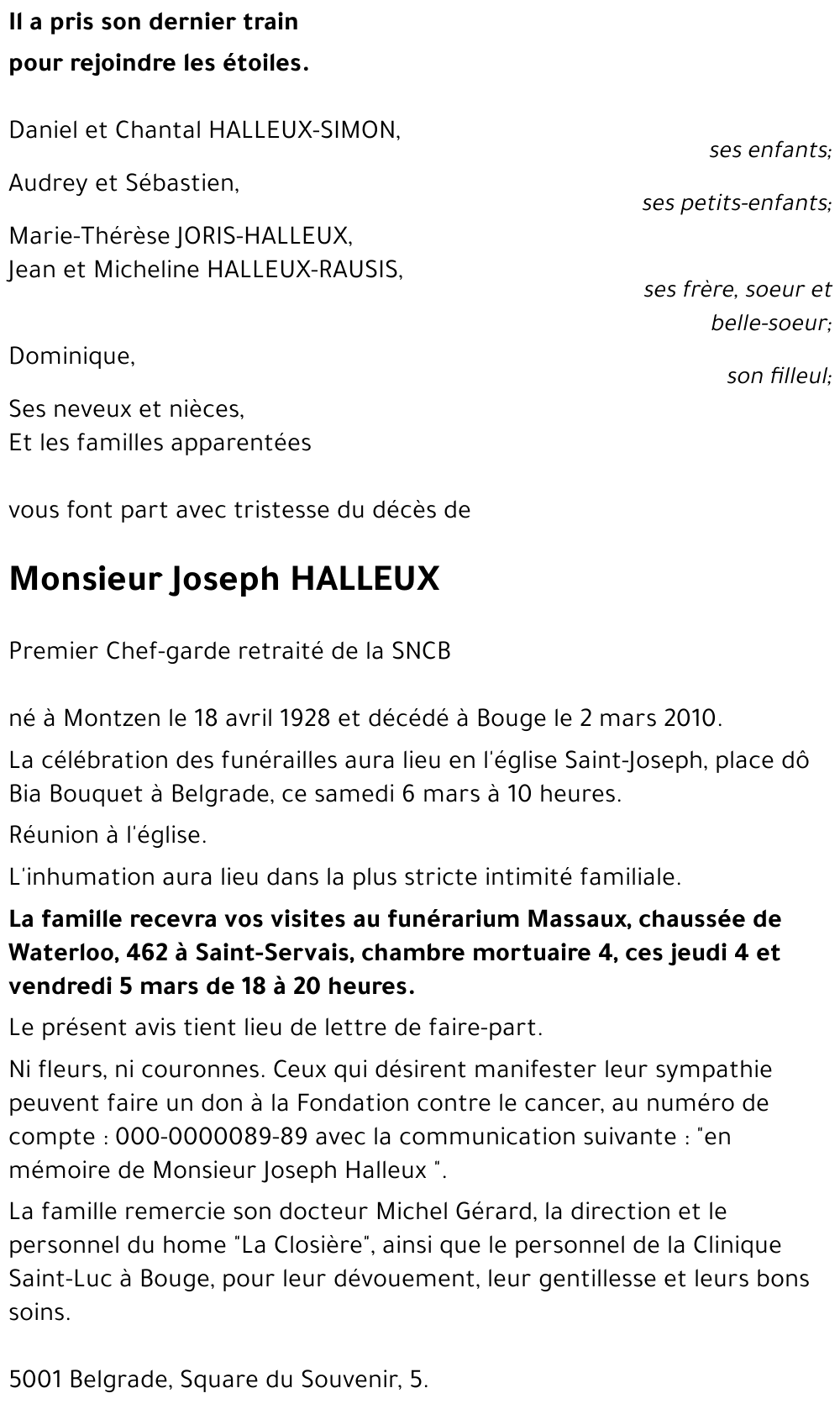 Joseph HALLEUX