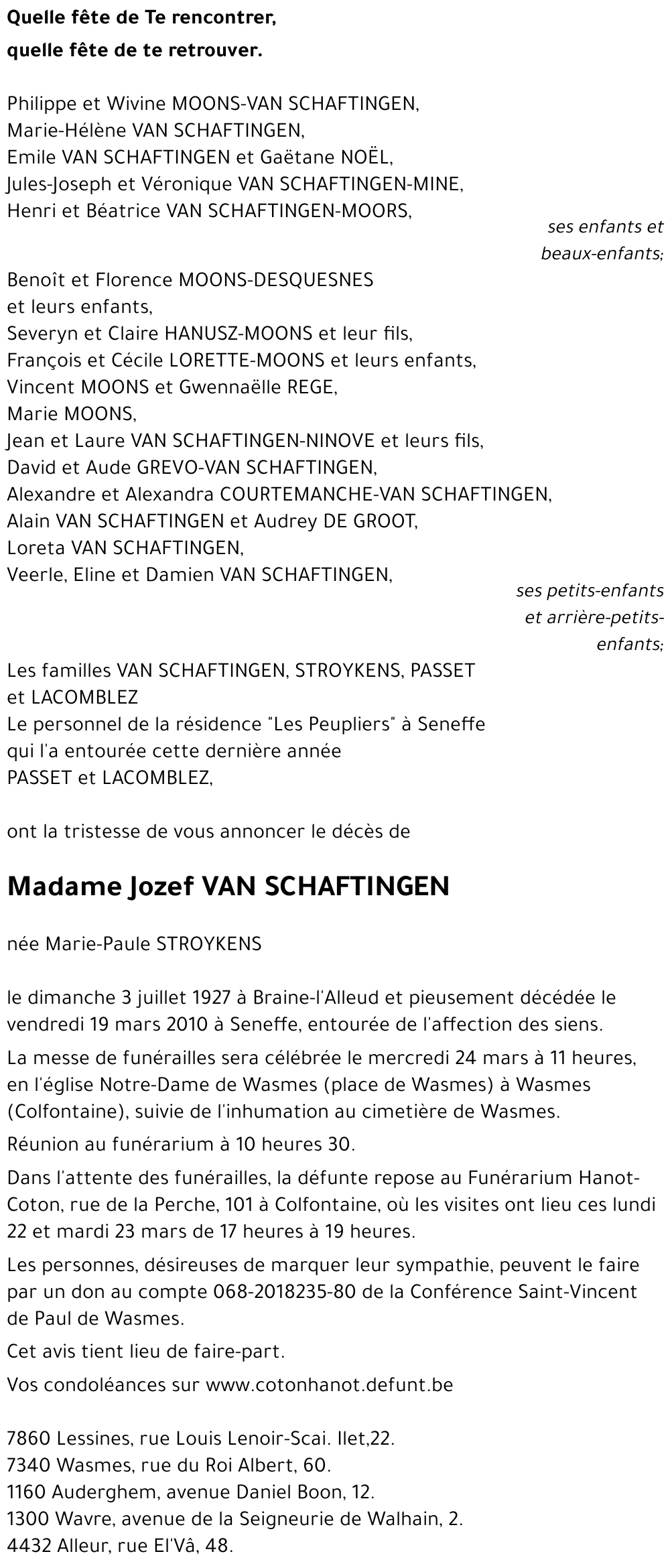 Jozef VAN SCHAFTINGEN