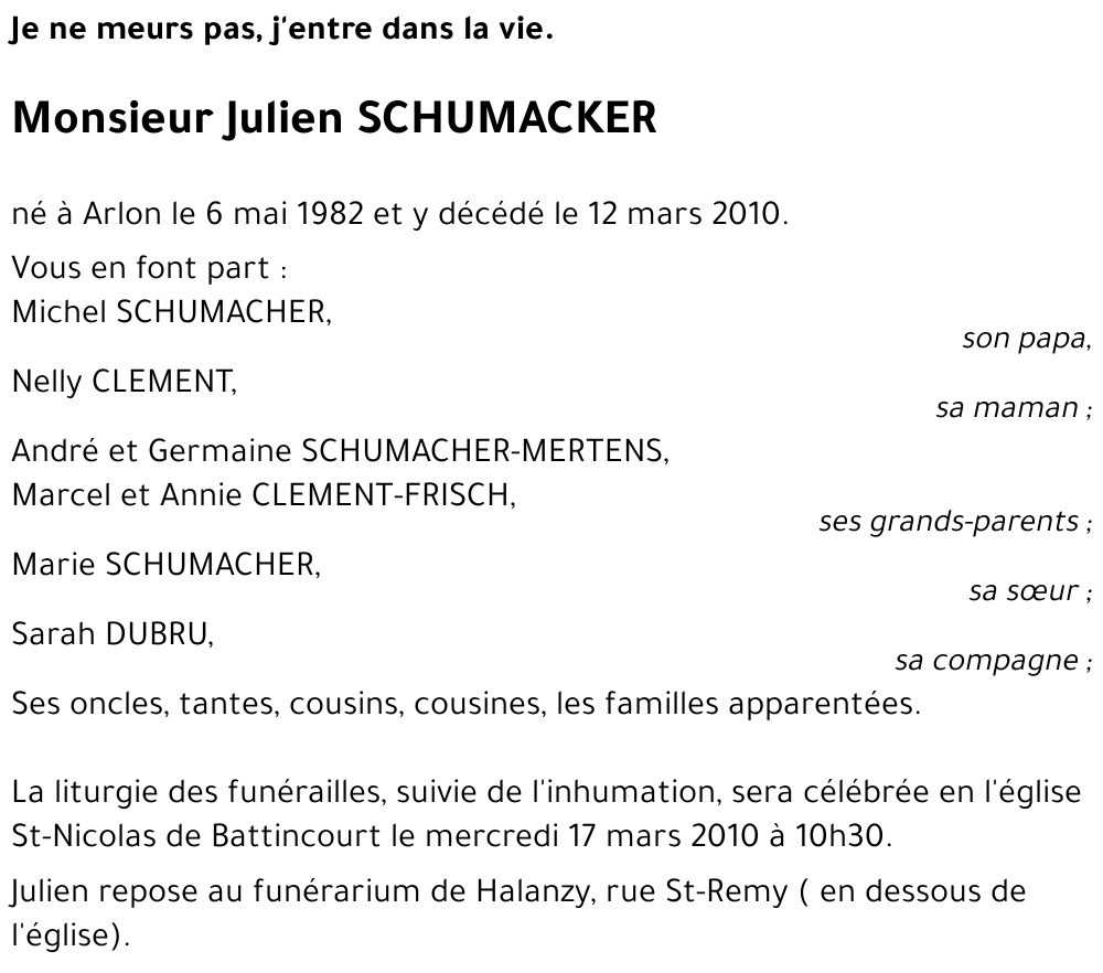 Julien SCHUMACKER