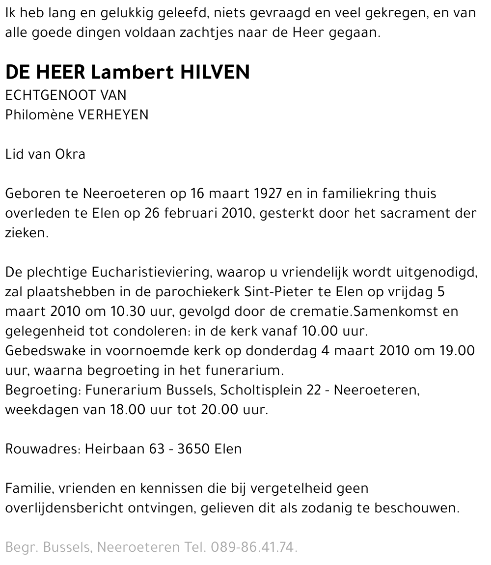 Lambert Hilven