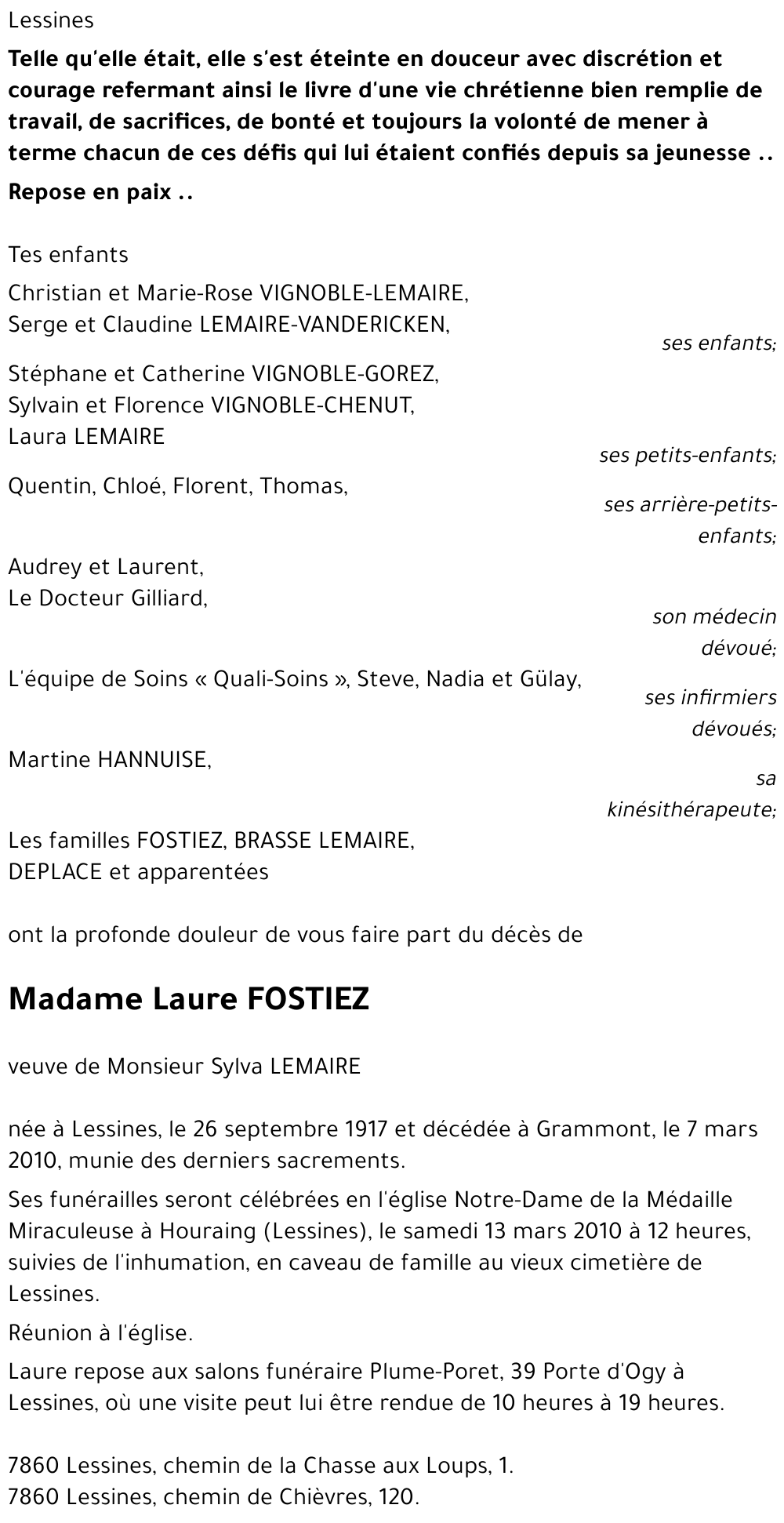 Laure FOSTIEZ