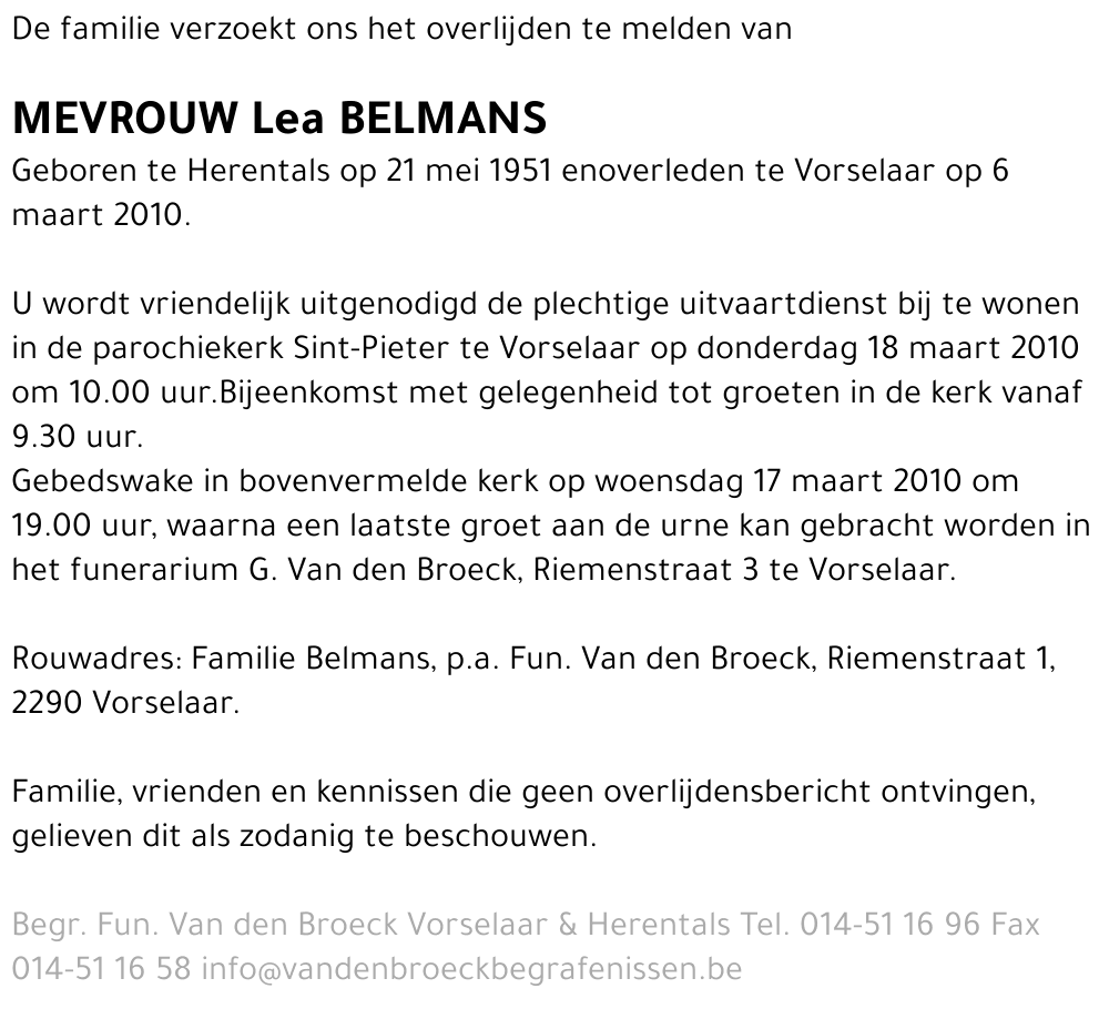 Lea Belmans