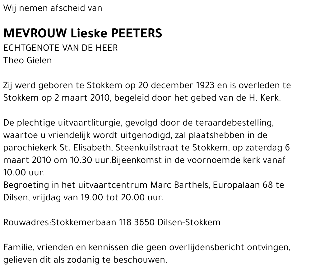 Lieske Peeters