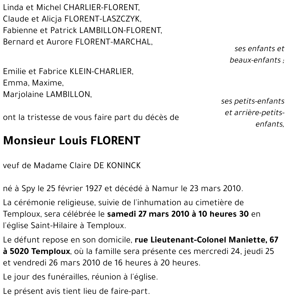 Louis FLORENT