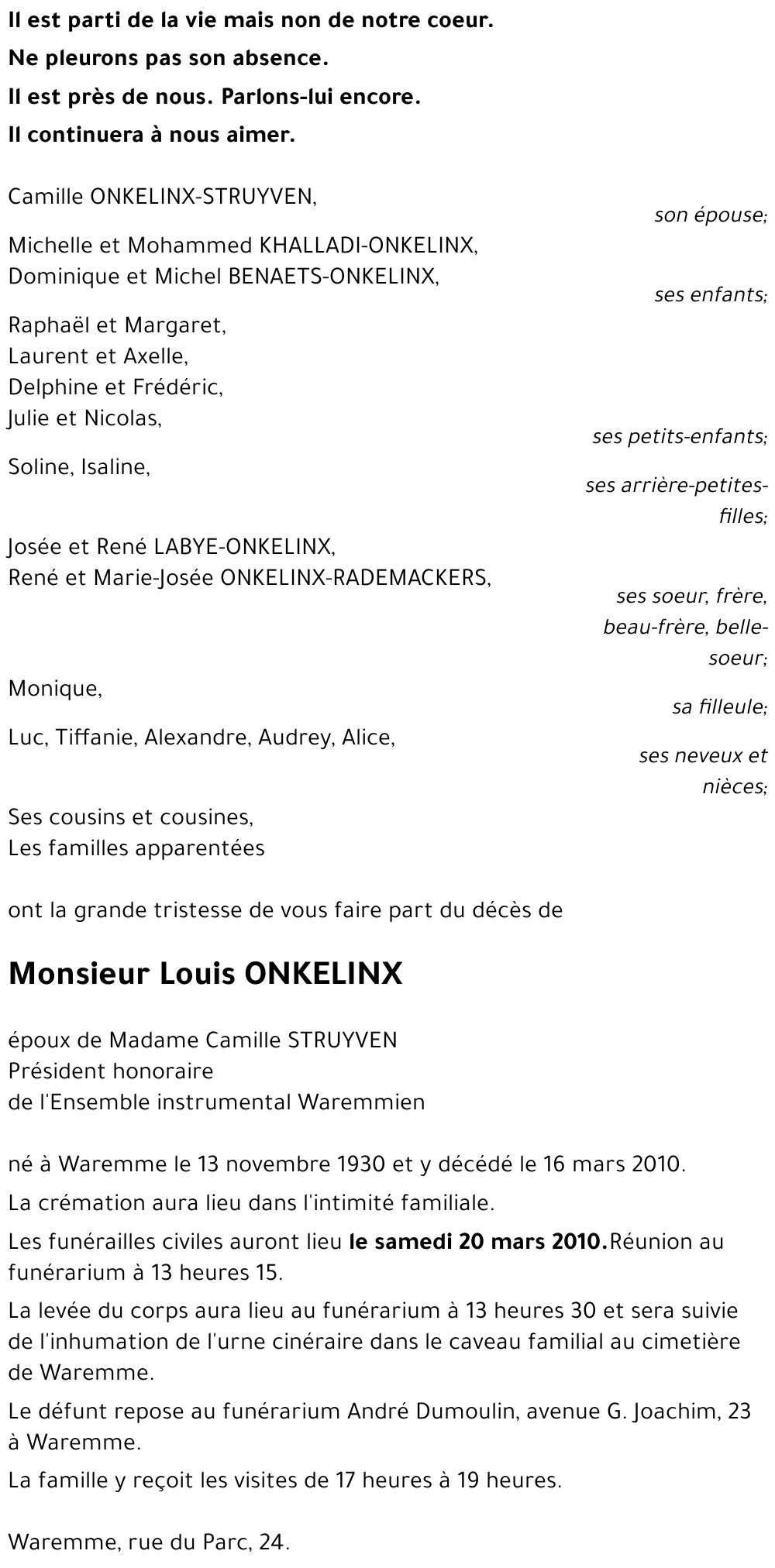 Louis ONKELINX