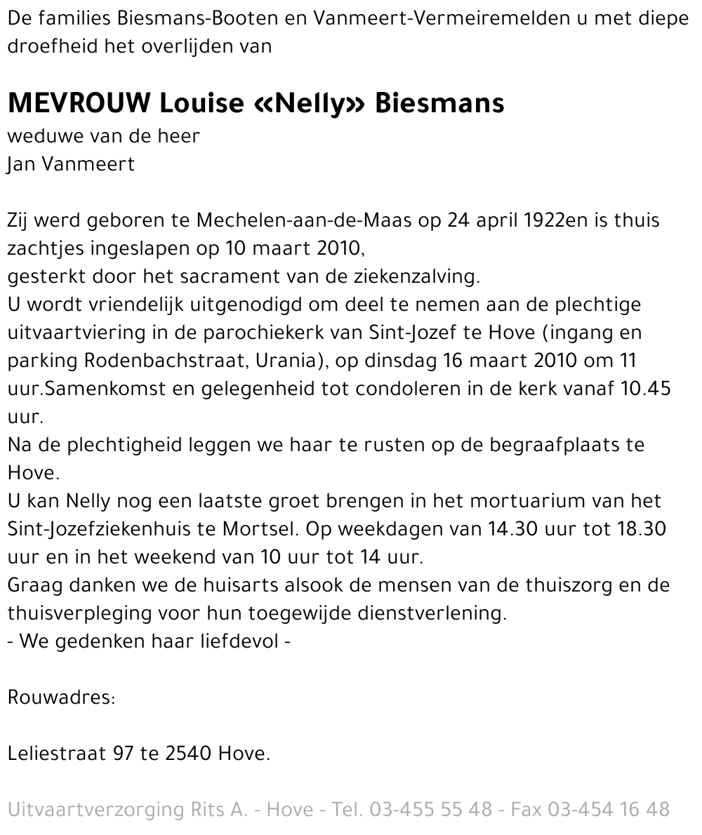 Louise Nelly Biesmans