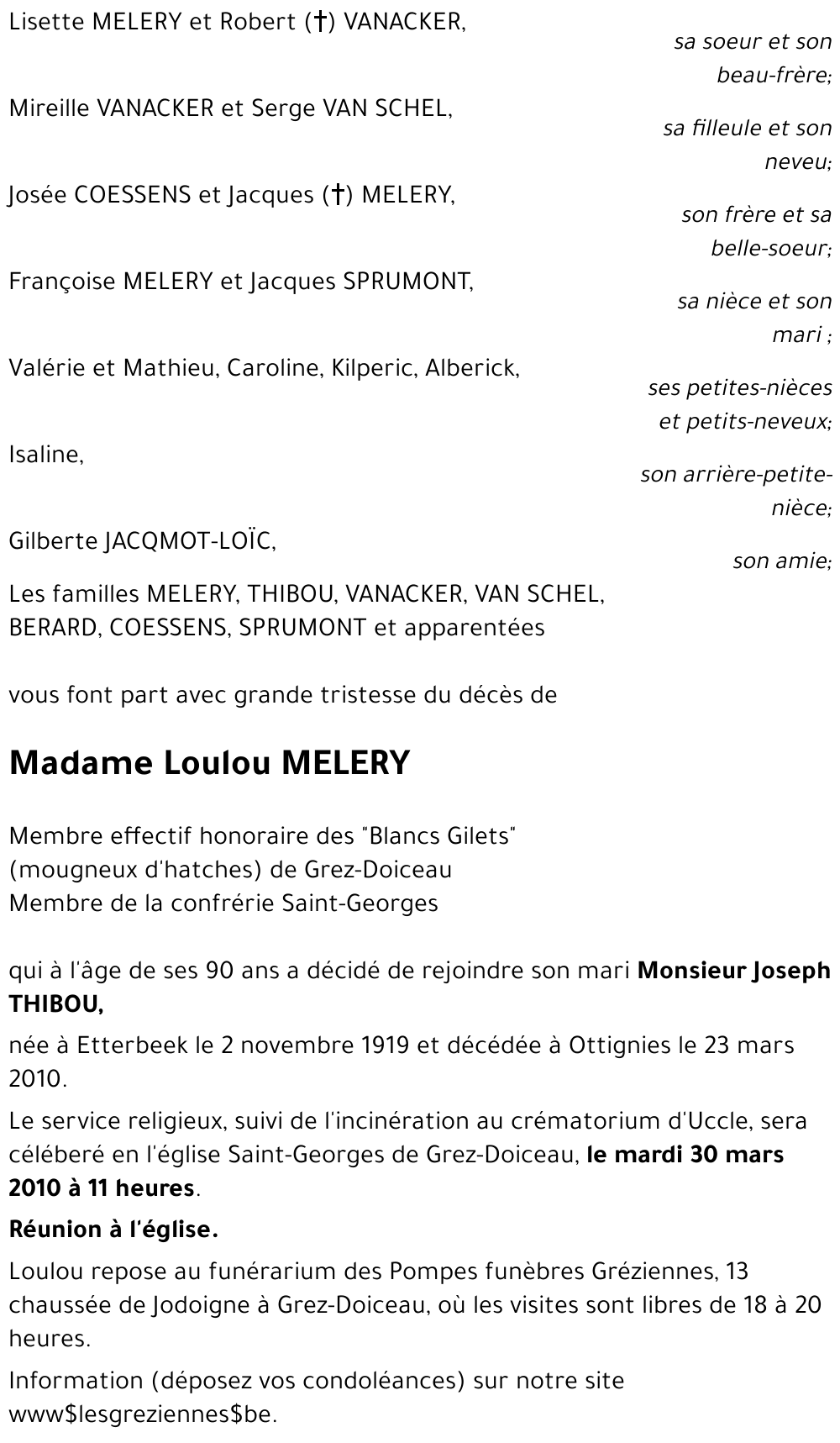 Loulou MELERY