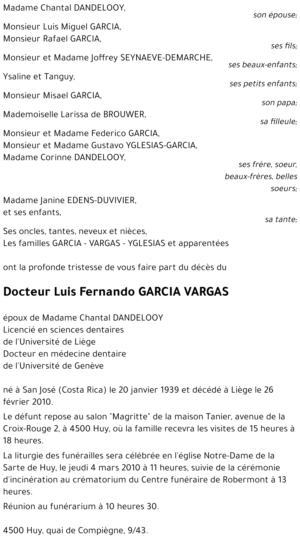 Luis Fernando GARCIA VARGAS