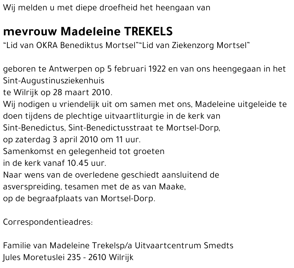 Madeleine Trekels