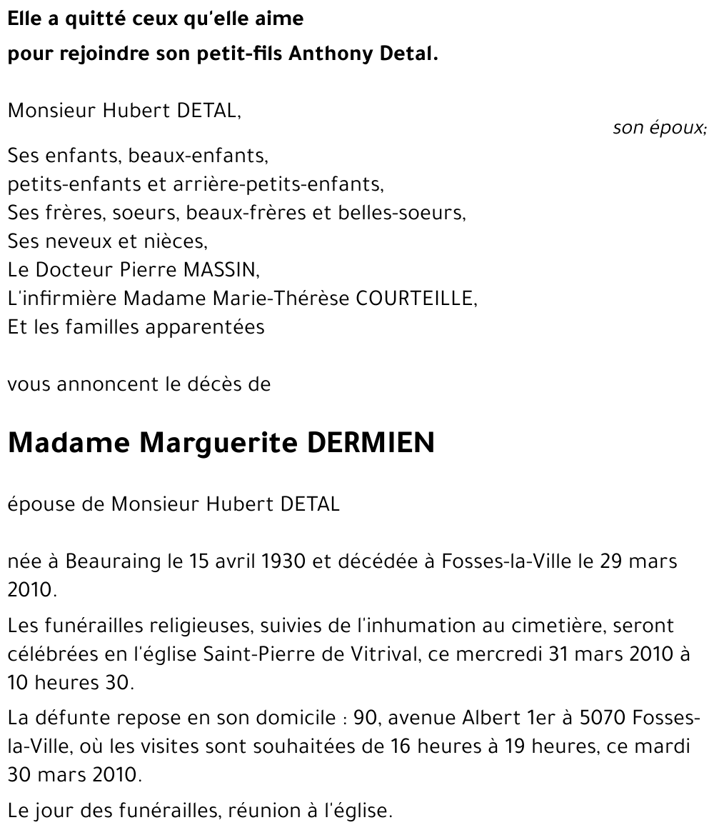 Marguerite DERMIEN