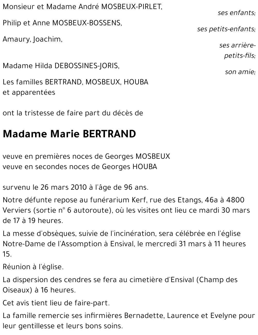 Marie BERTRAND