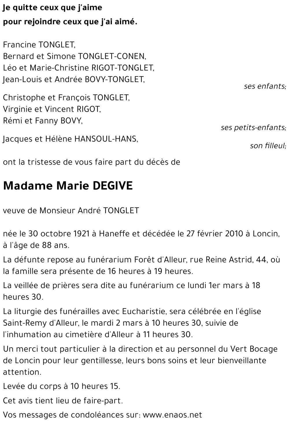 Marie DEGIVE