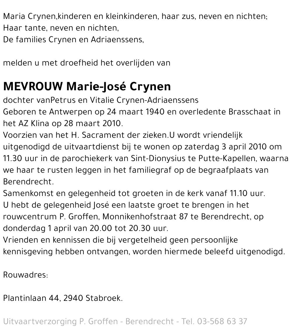 Marie-José Crynen