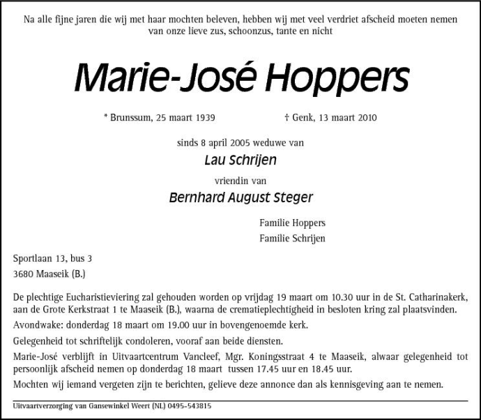 Marie-Jose Hoppers
