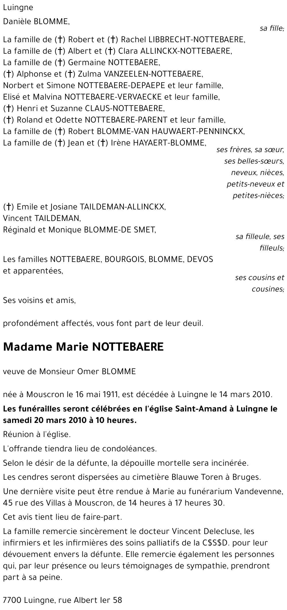 Marie NOTTEBAERE