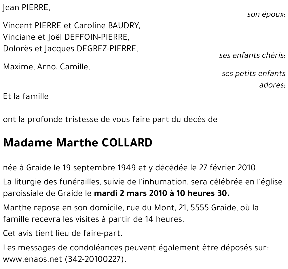 Marthe COLLARD