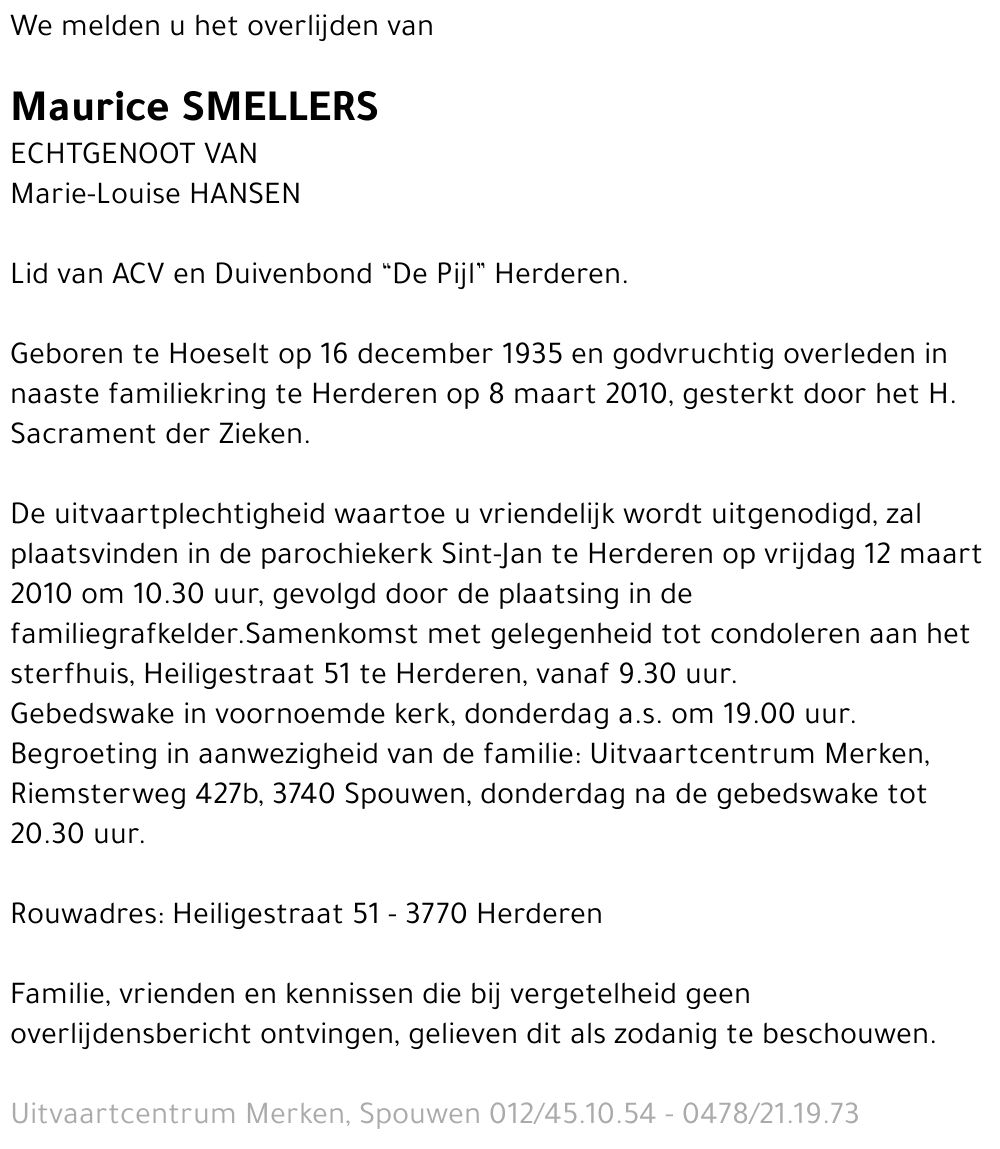 Maurice Smellers