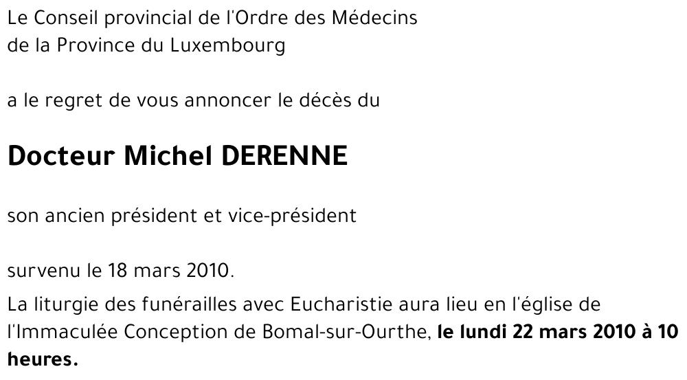 Michel DERENNE