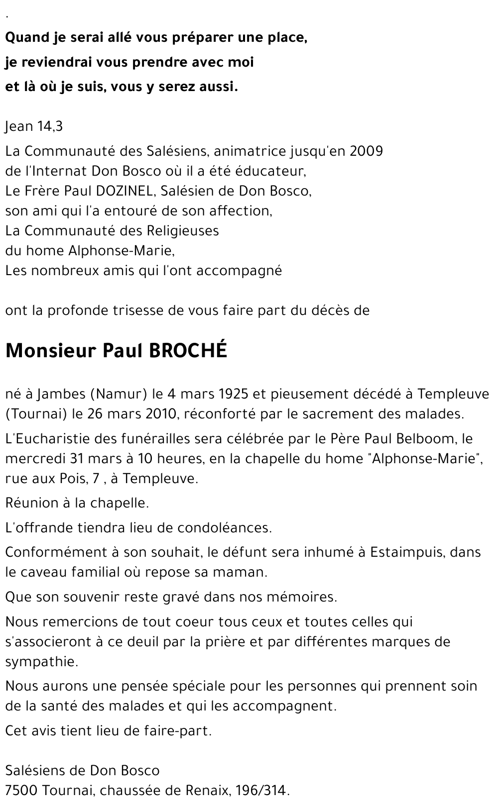 Paul BROCHé