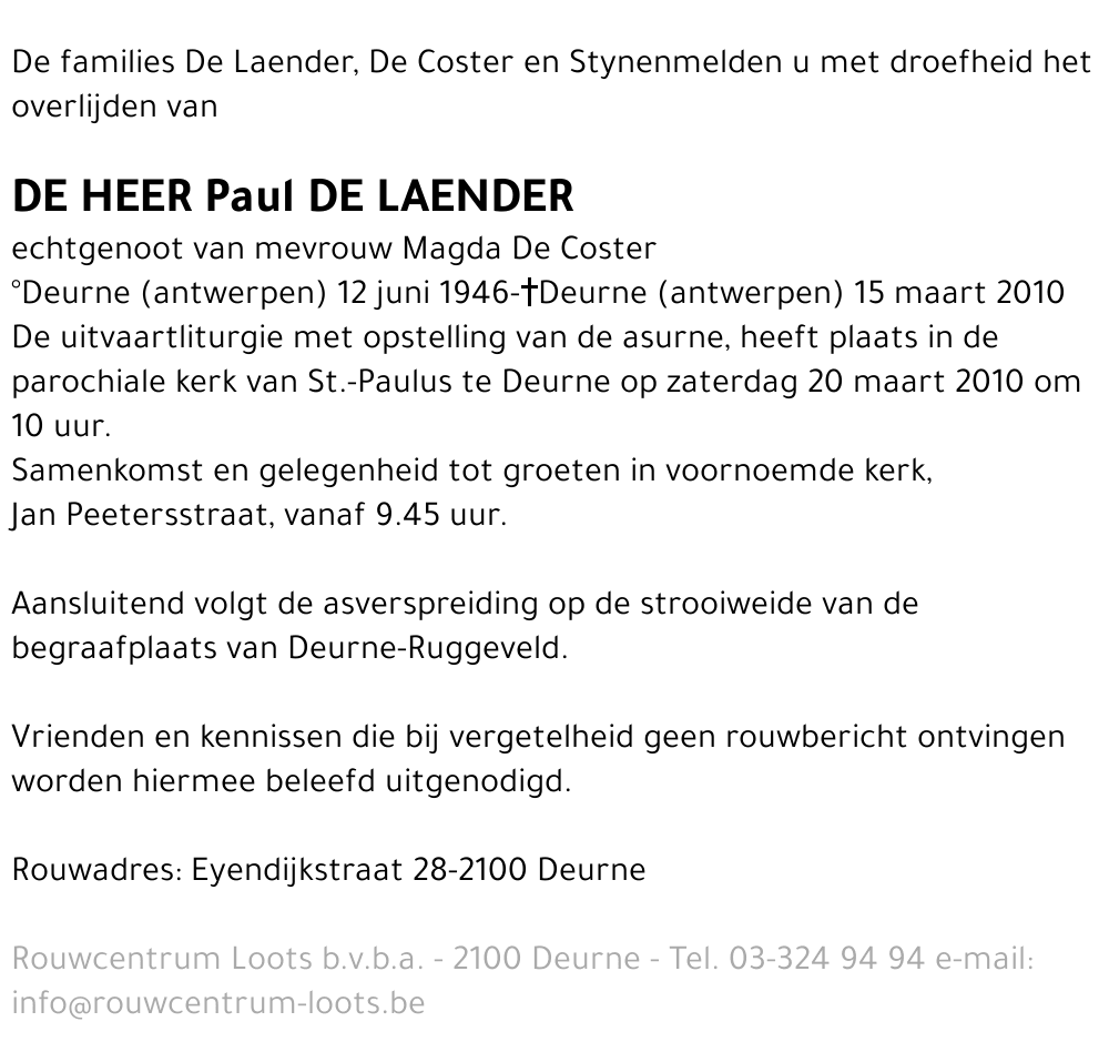 Paul De Laender