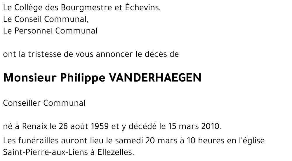 Philippe VANDERHAEGEN