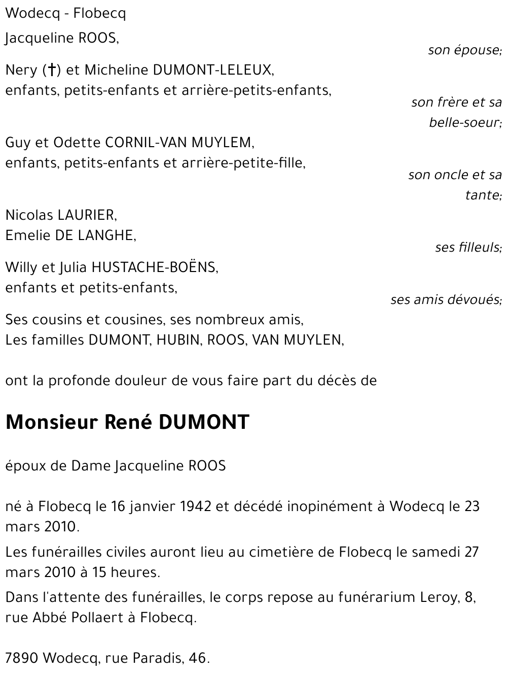 René DUMONT