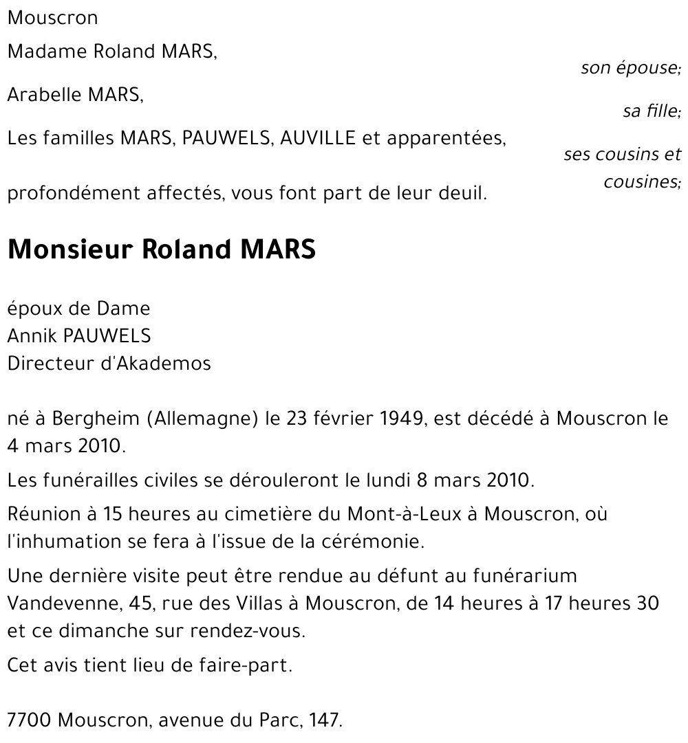 Roland MARS