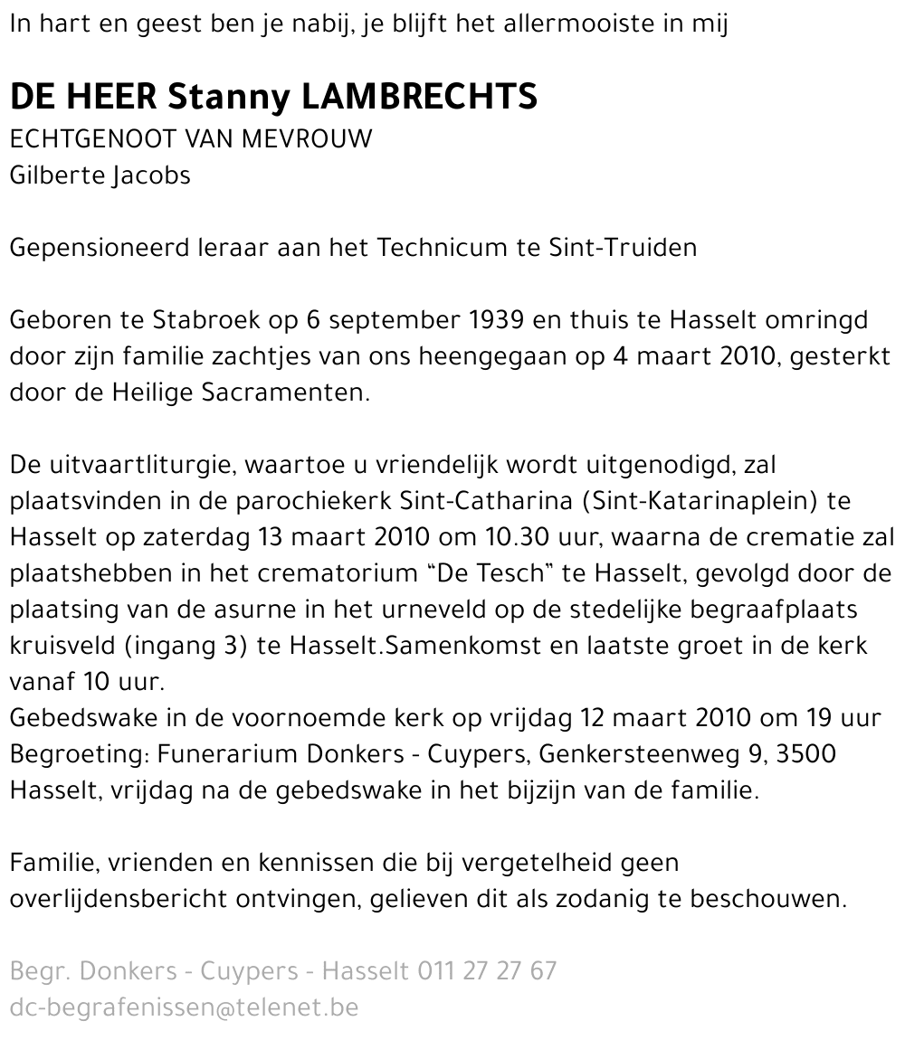 Stanny Lambrechts