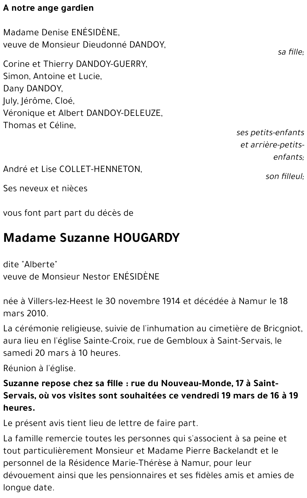 Suzanne HOUGARDY